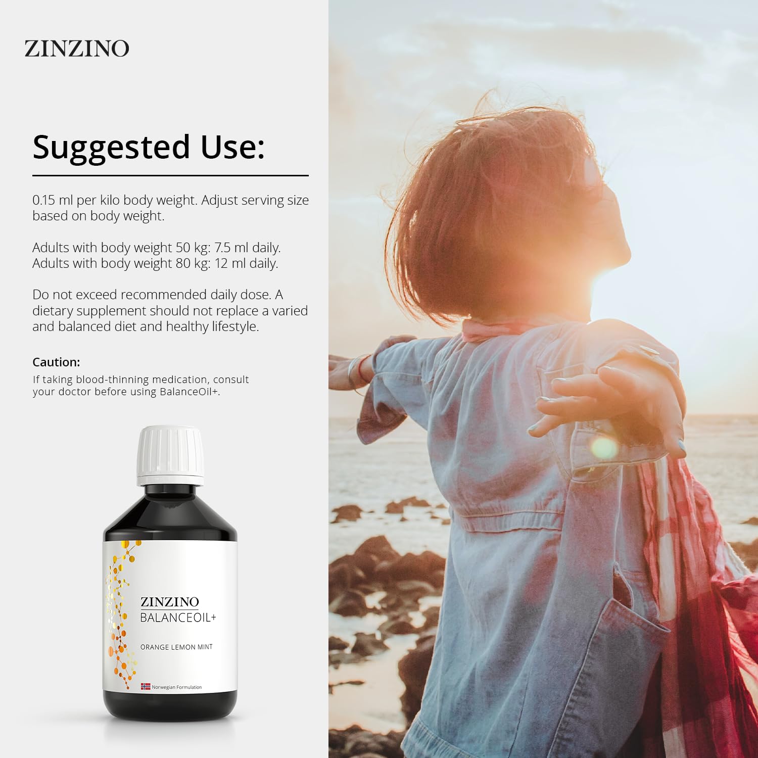 Zinzino BalanceOil+ 300ml (Orange Lemon Mint)