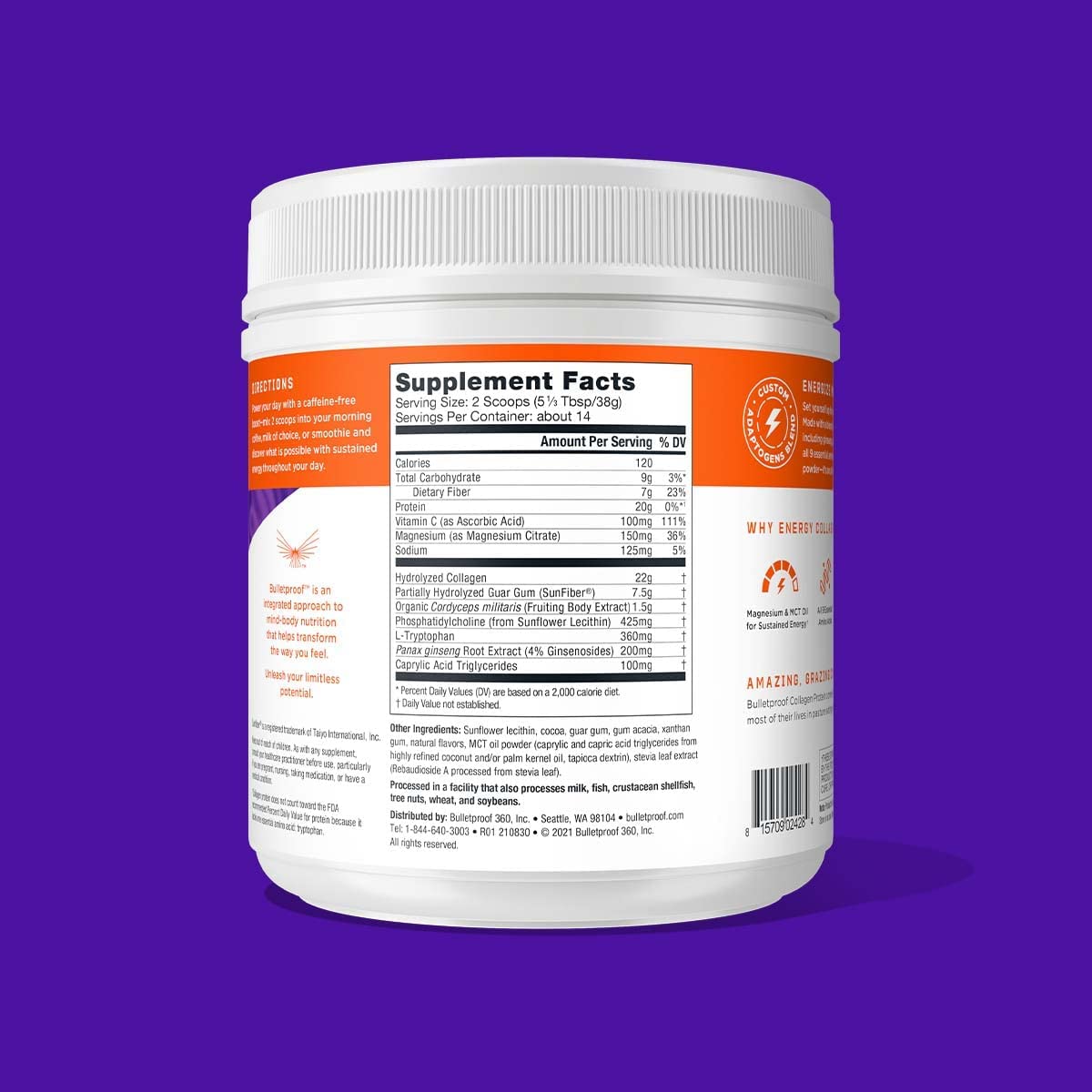 Bulletproof Energy Collagen Protein 530g