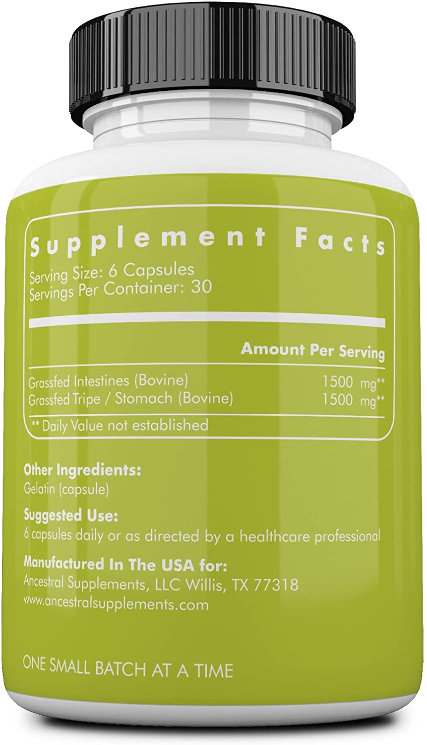 Ancestral Supplements Grassfed Beef Intestines