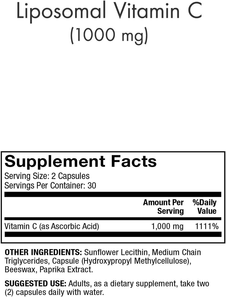 Dr Mercola Liposomal Vitamin C 60 Capsules - 30 Day Supply