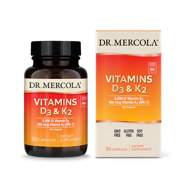 Dr Mercola Vitamin D3/K2 30C (30 Day Supply)