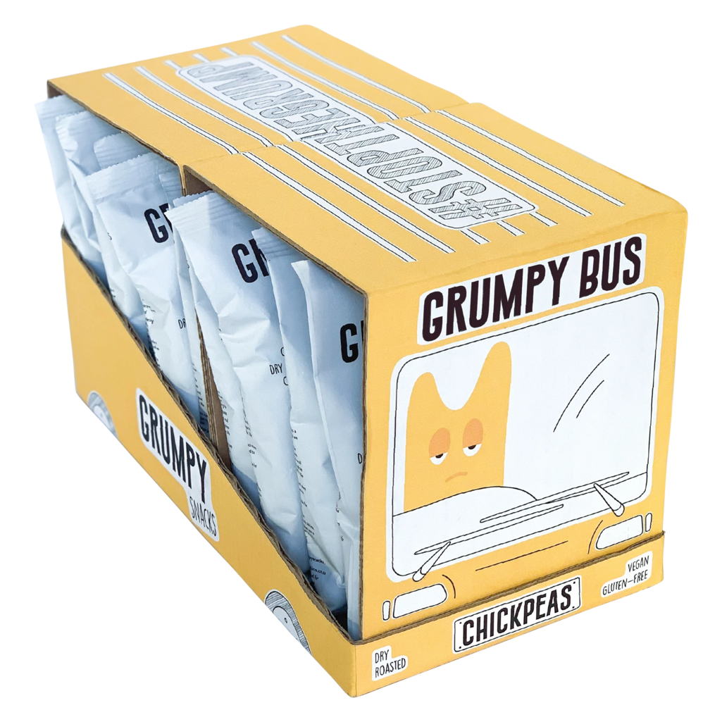 Grumpy Snacks Dry Roasted Chickpeas - Sea Salt (20 x 40g)
