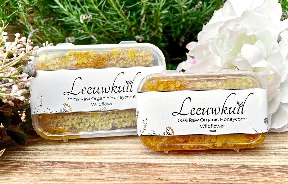Leeuwkuil Premium Organic Wildflower Honeycomb 200g
