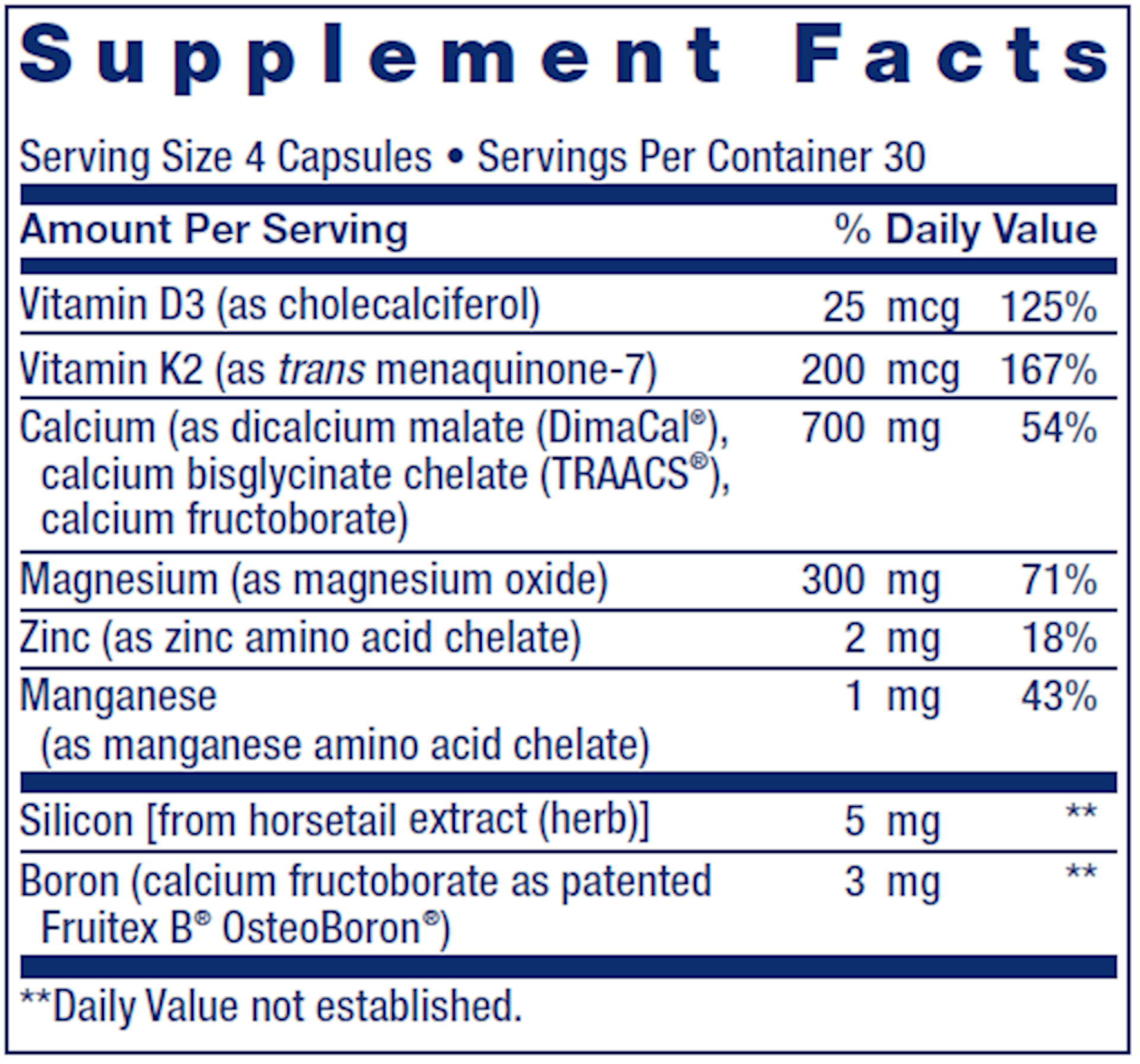 Life Extension Bone Restore with K2