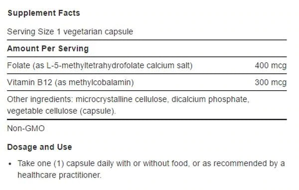 Life Extension BioActive Folate & Vitamin B12