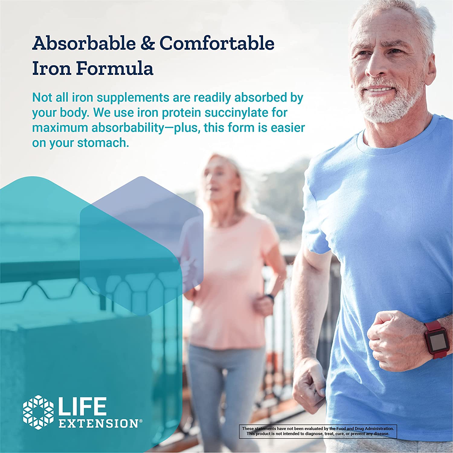 Life Extension Iron Protein Plus 300mg 100C