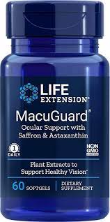 Life Extension MacuGuard® Ocular Support with Saffron and Astaxanthin 60C