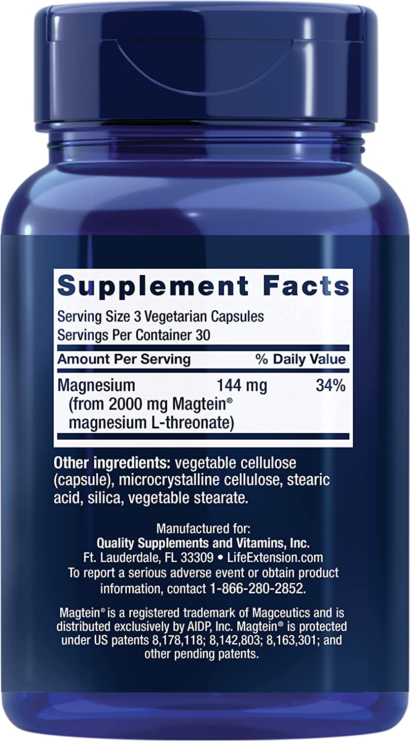 Life Extension Neuro-Mag® Magnesium L-Threonate 90C