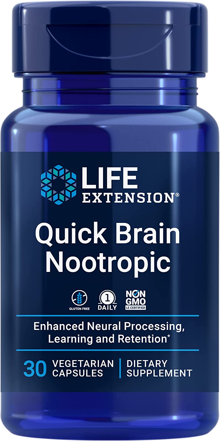 Life Extension Quick Brain Nootropic 30C