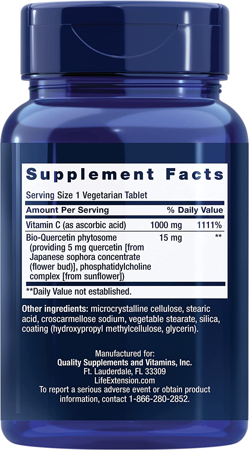 Life Extension Vitamin C and Bio-Quercetin Phytosome 60C