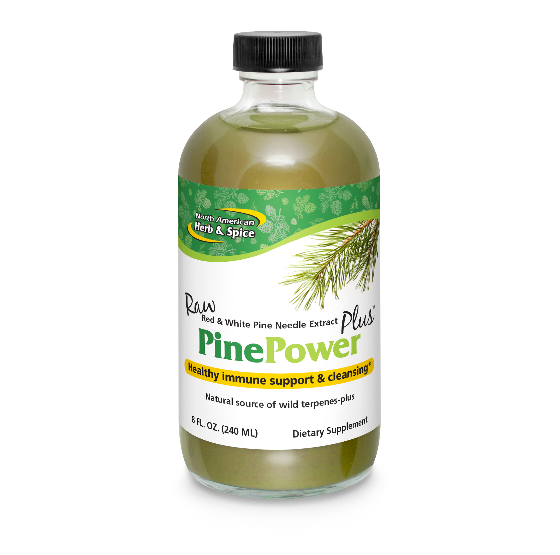 North American Herb and Spice Raw Pine Power Plus 8 fl.oz