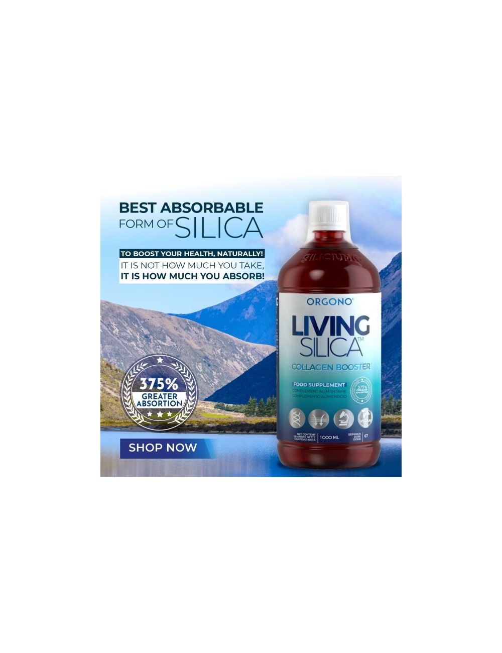 Orgono Living Silica Collagen Booster