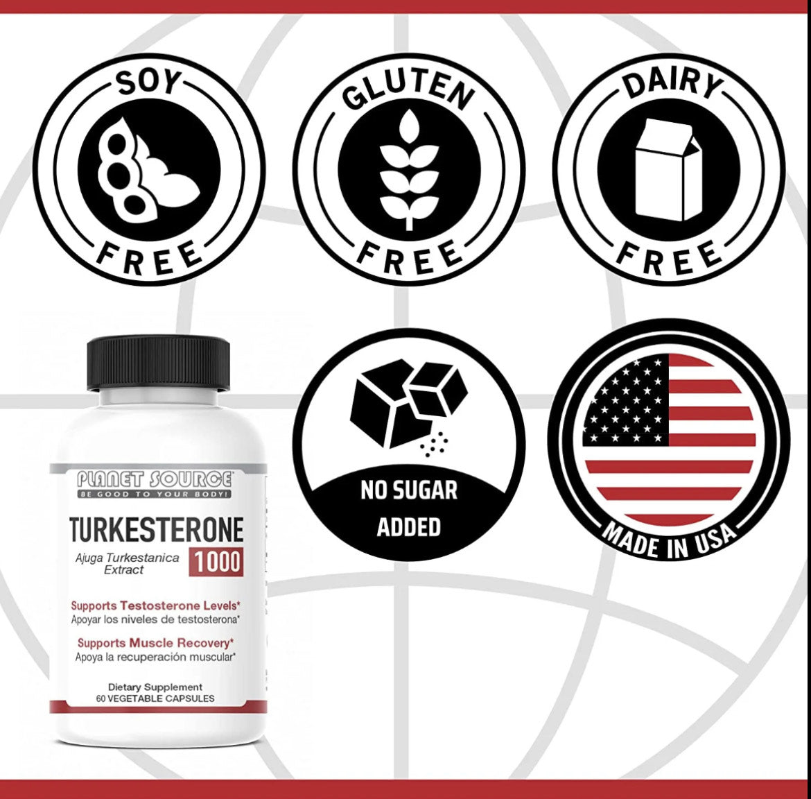 Planet Source Turkesterone 1000mg 60 Capsules