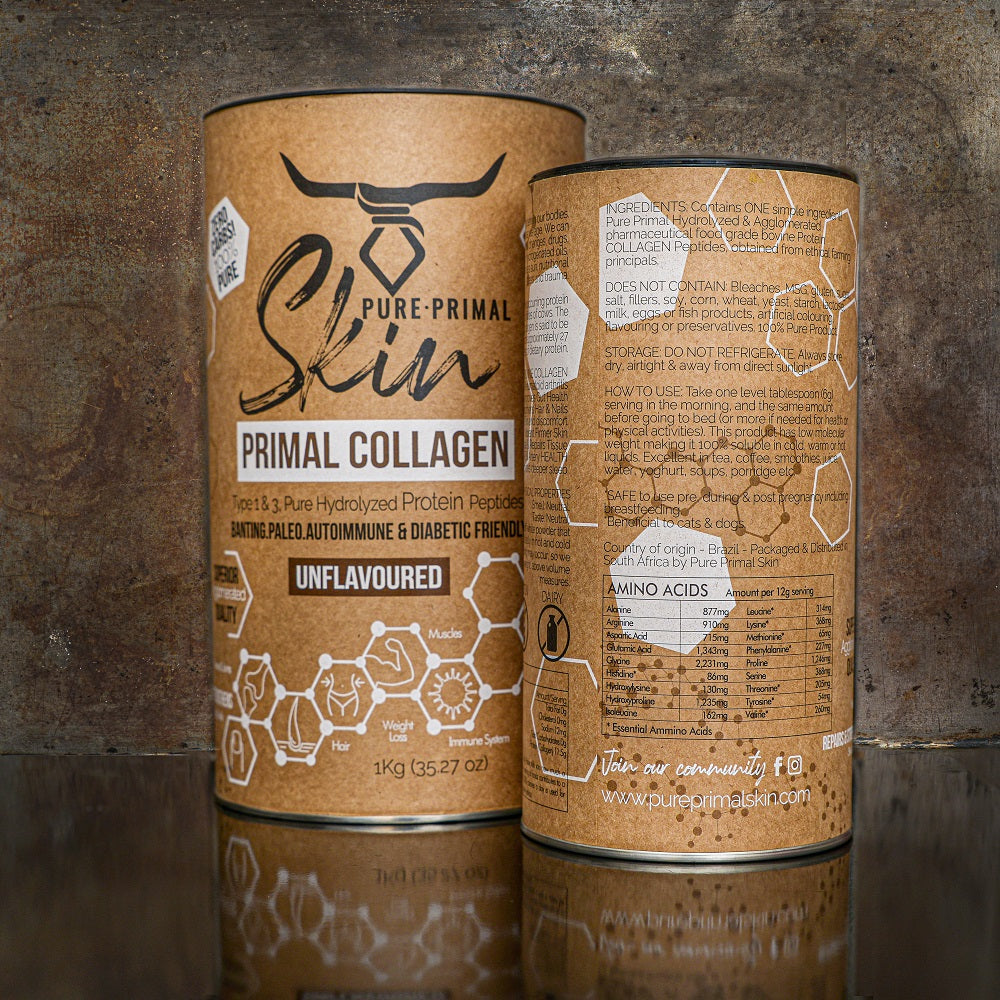 Pure Primal Primal Collagen 1 & 3 – Hydrolysed Agglomerated Peptides 500g