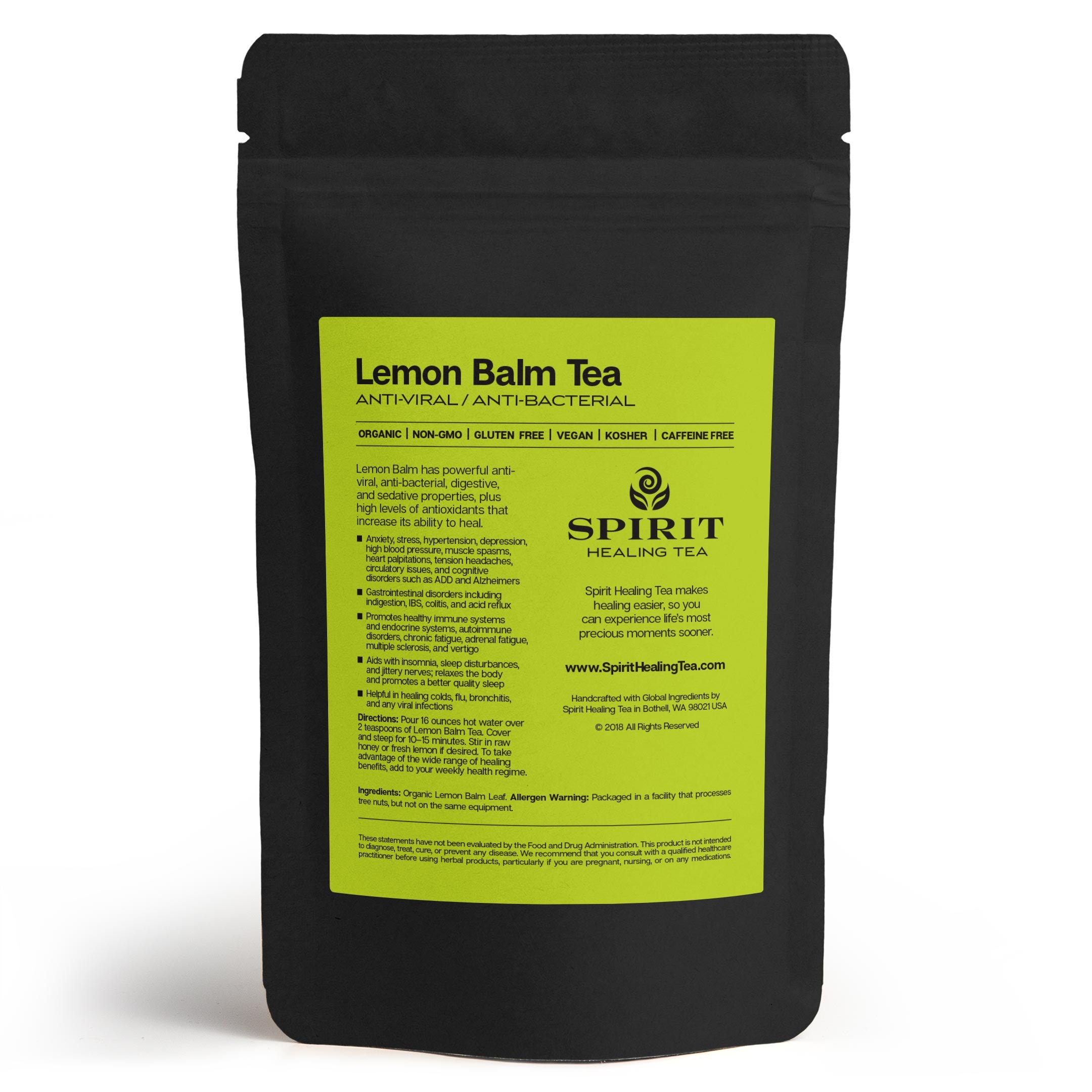 Spirit Healing Lemon Balm Tea