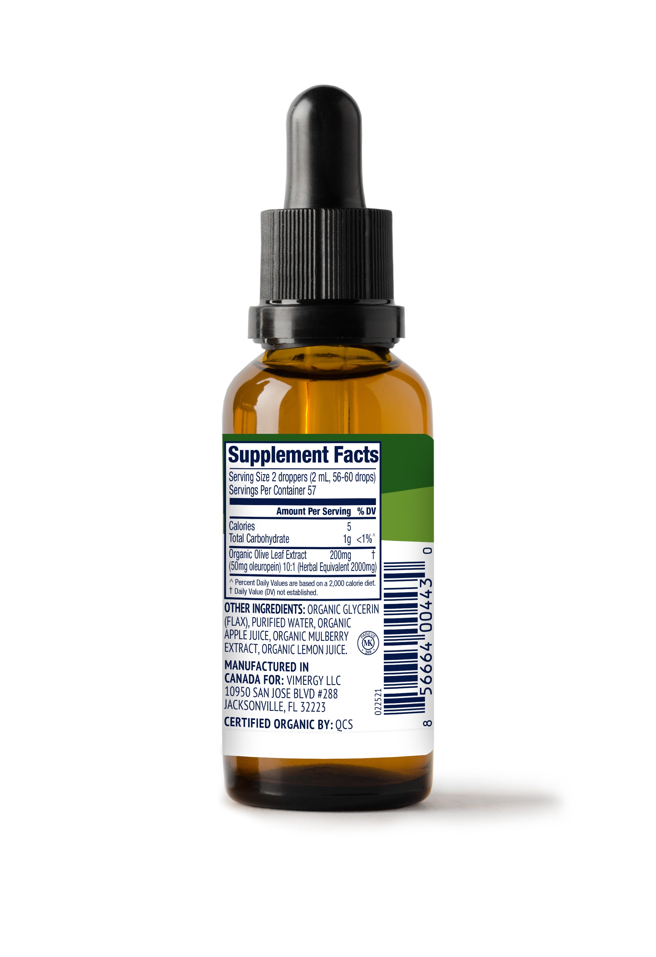 Vimergy Organic Olive Leaf 10:1