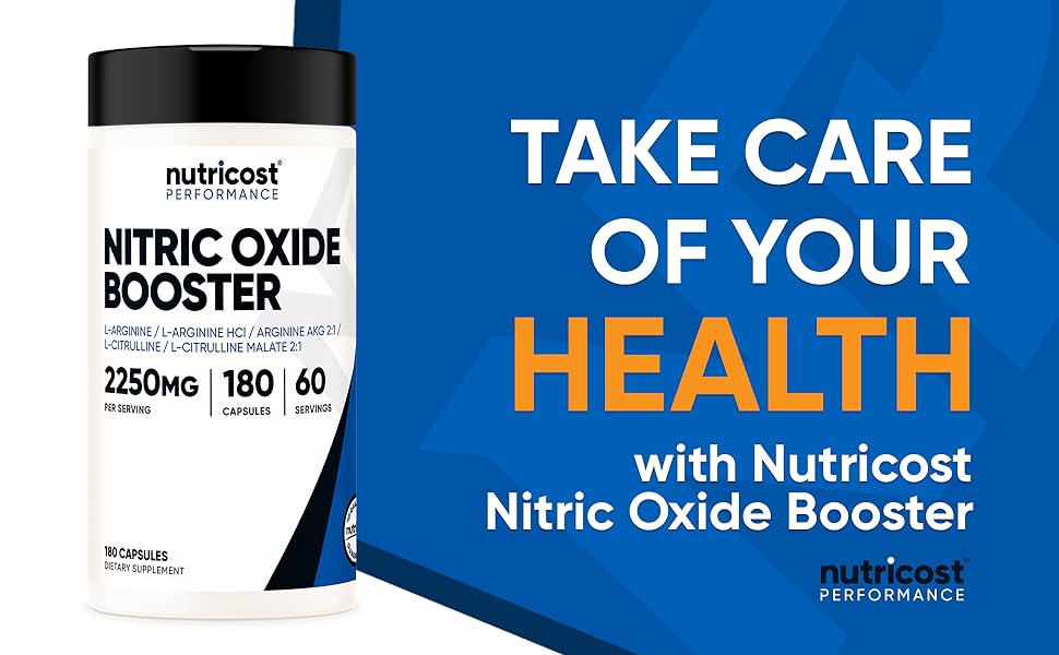Nutricost Nitric Oxide Booster 2250mg 180C