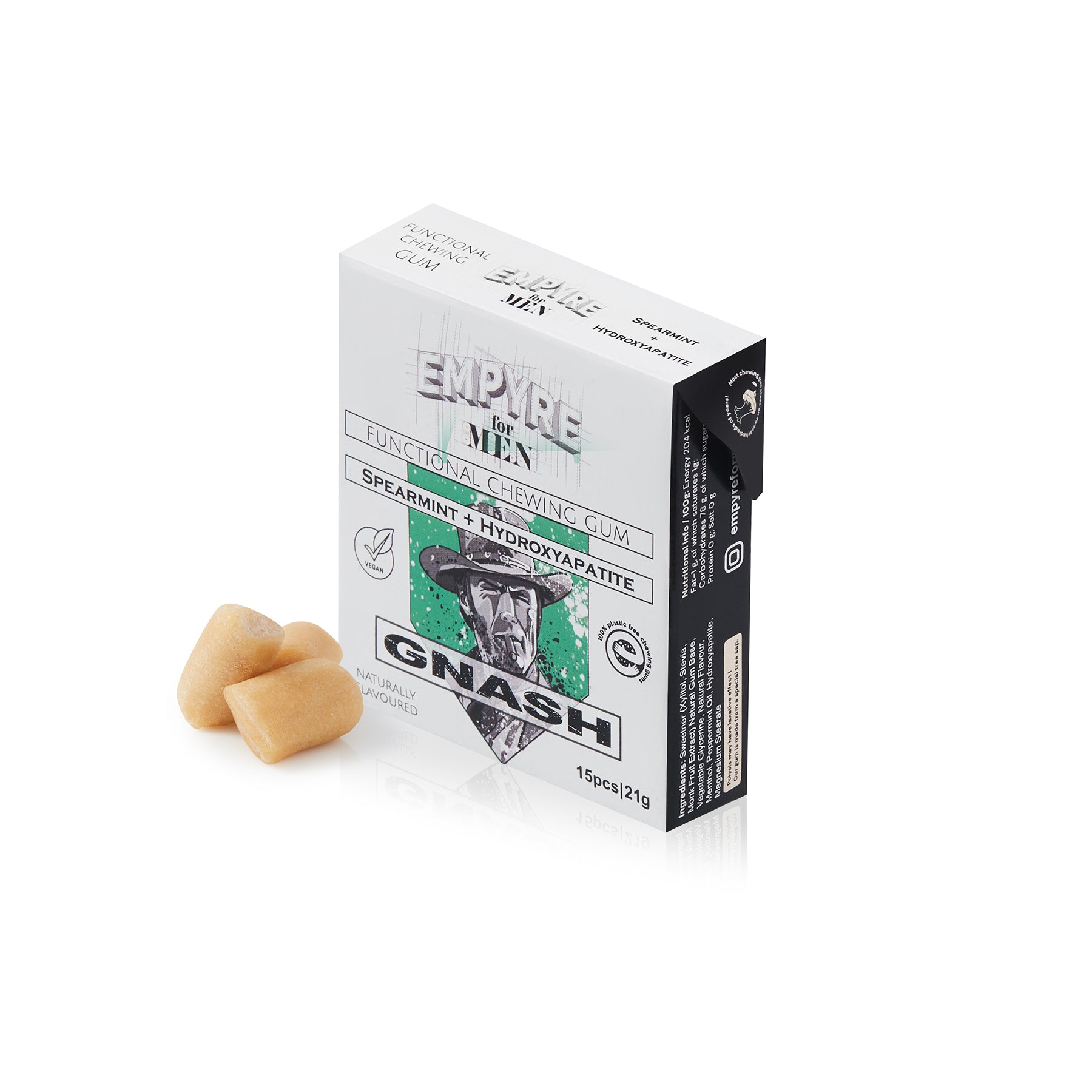 MyBeautyLuv Gnash Tooth Gum - Hydroxyapatite + Spearmint