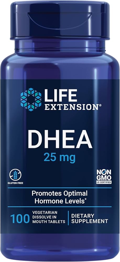 Life Extension DHEA 25mg Dissolve-In-Mouth Tablets