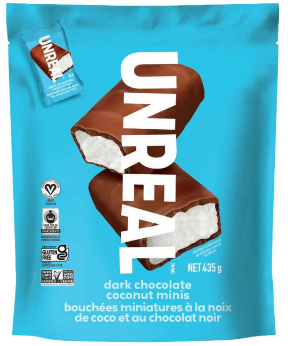 UNREAL Dark Chocolate Coconut Bars 435g | 29 Bars