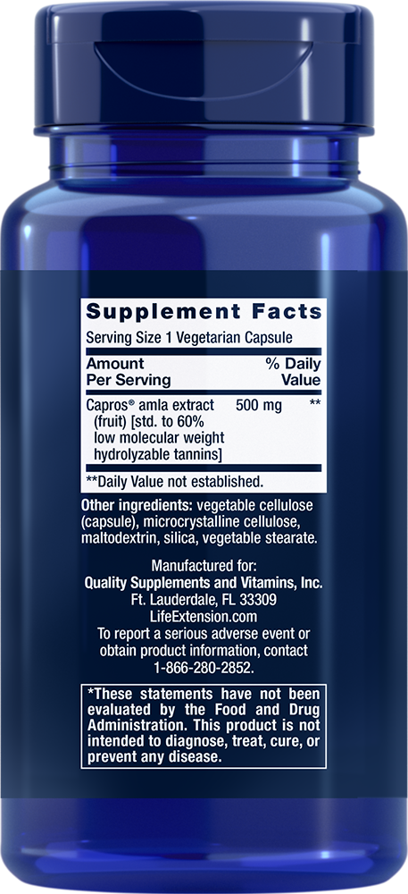 Life Extension Advanced Lipid Control — Supplement Facts