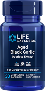 Life Extension Aged Black Garlic, 30 vegetarian capsules