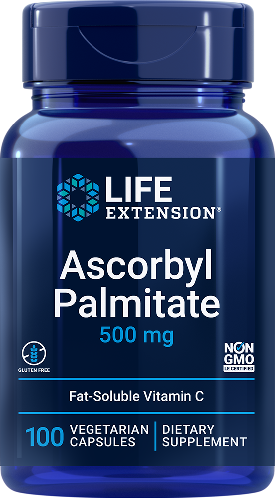 Life Extension Ascorbyl Palmitate 500 mg, 100 vegetarian capsules