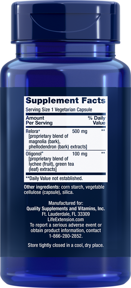 Life Extension Cortisol-Stress Balance — Supplement Facts