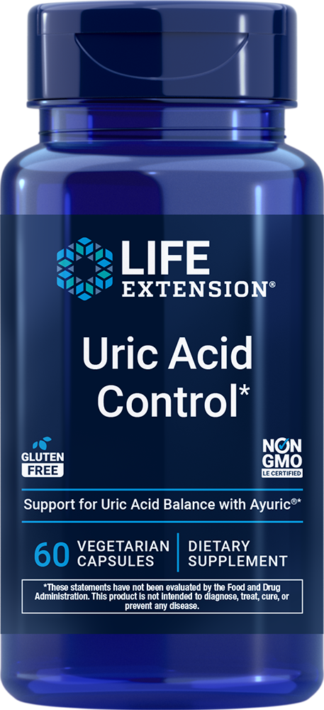 Life Extension Uric Acid Control, 60 vegetarian capsules
