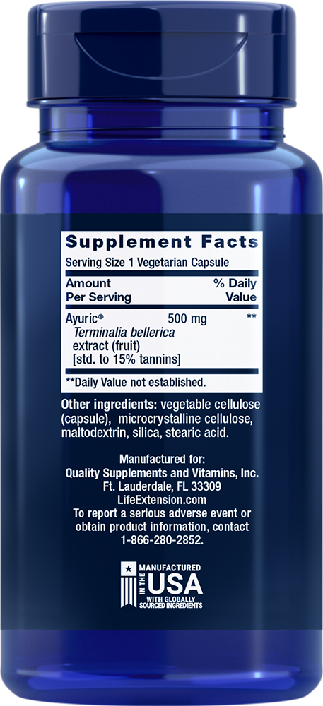 Life Extension Uric Acid Control — Supplement Facts