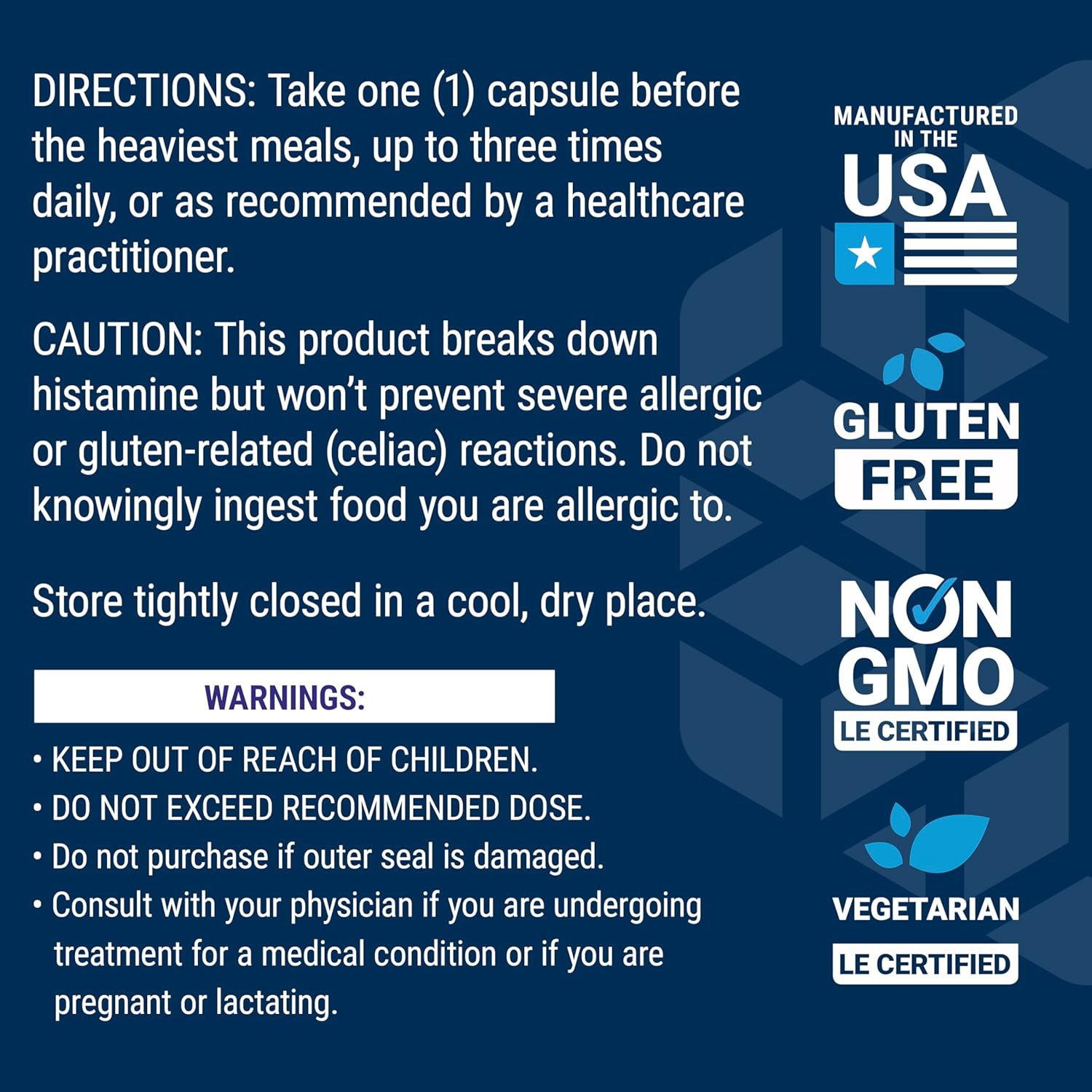 Life Extension Food Sensitivity Relief with Diamine Oxidase