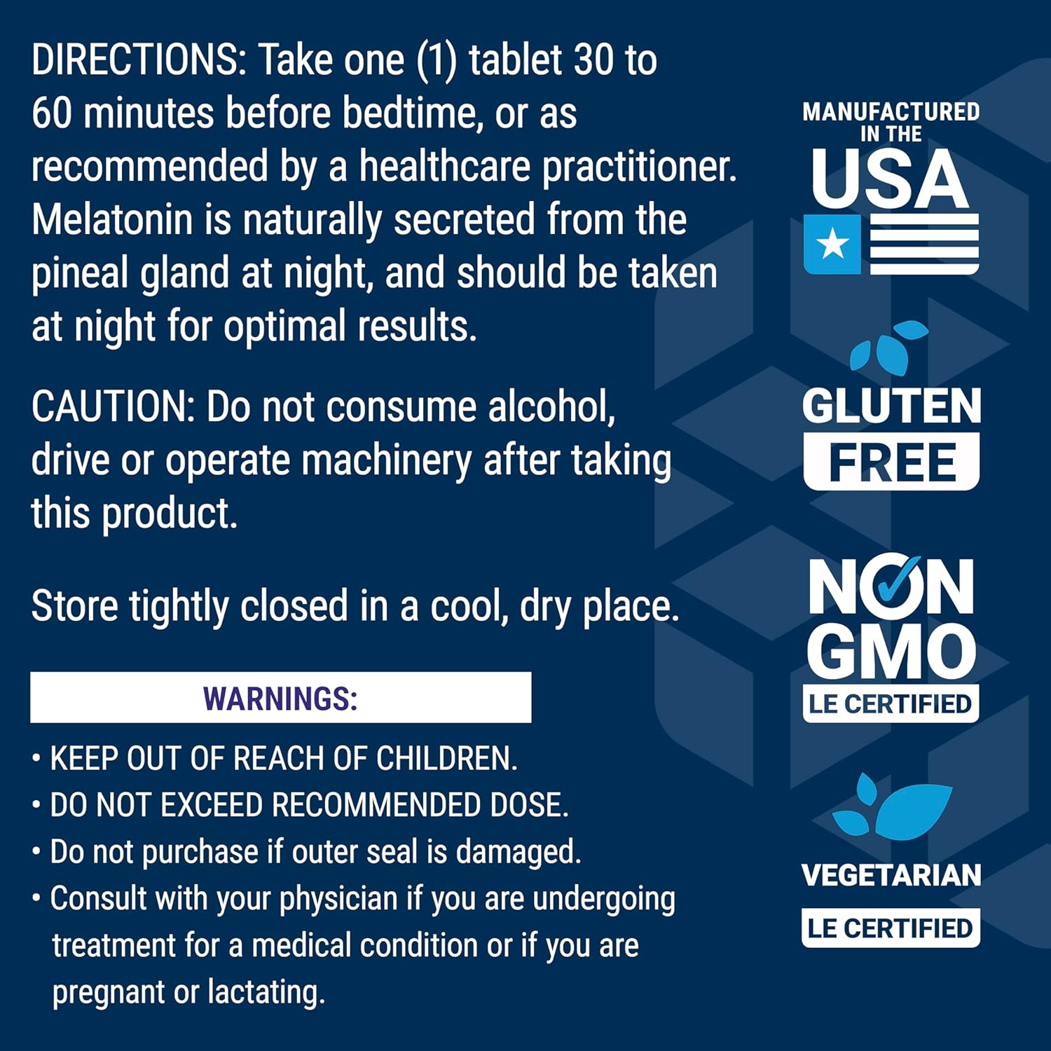 Life Extension Melatonin 6 Hour Timed Release 300mcg