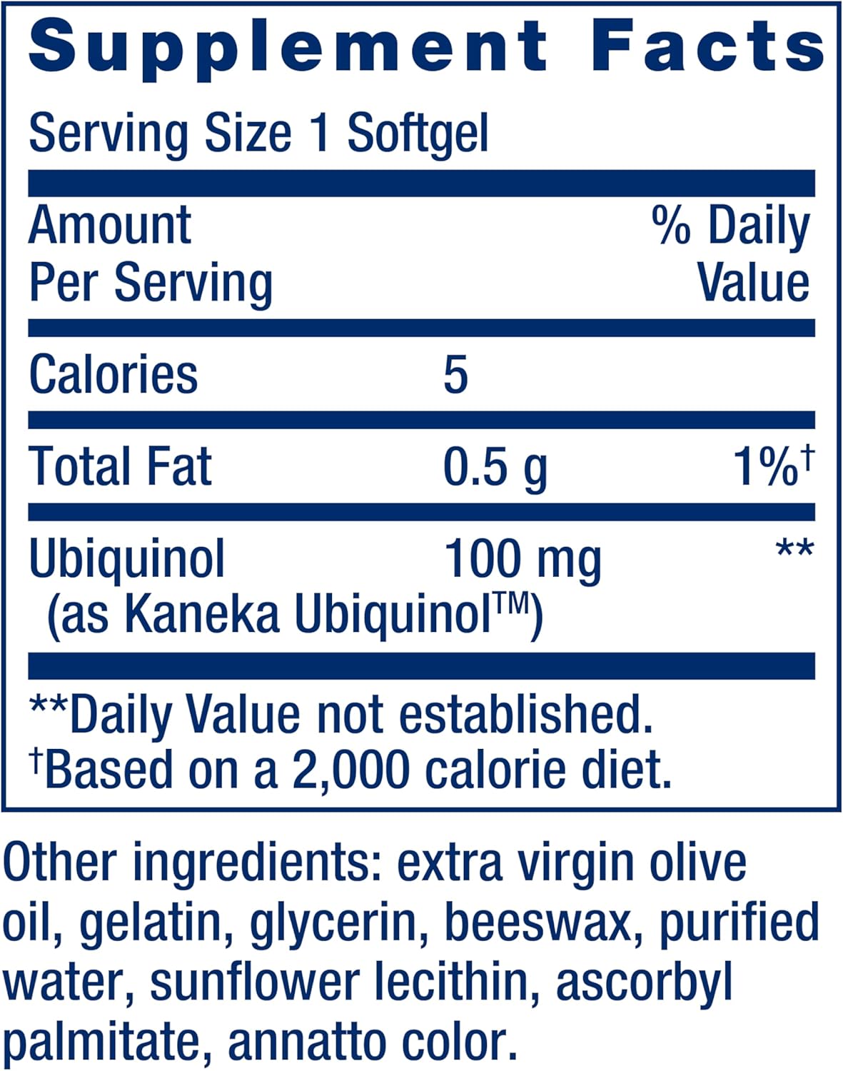 Life Extension Super Ubiquinol CoQ10, 100mg 60 Capsules