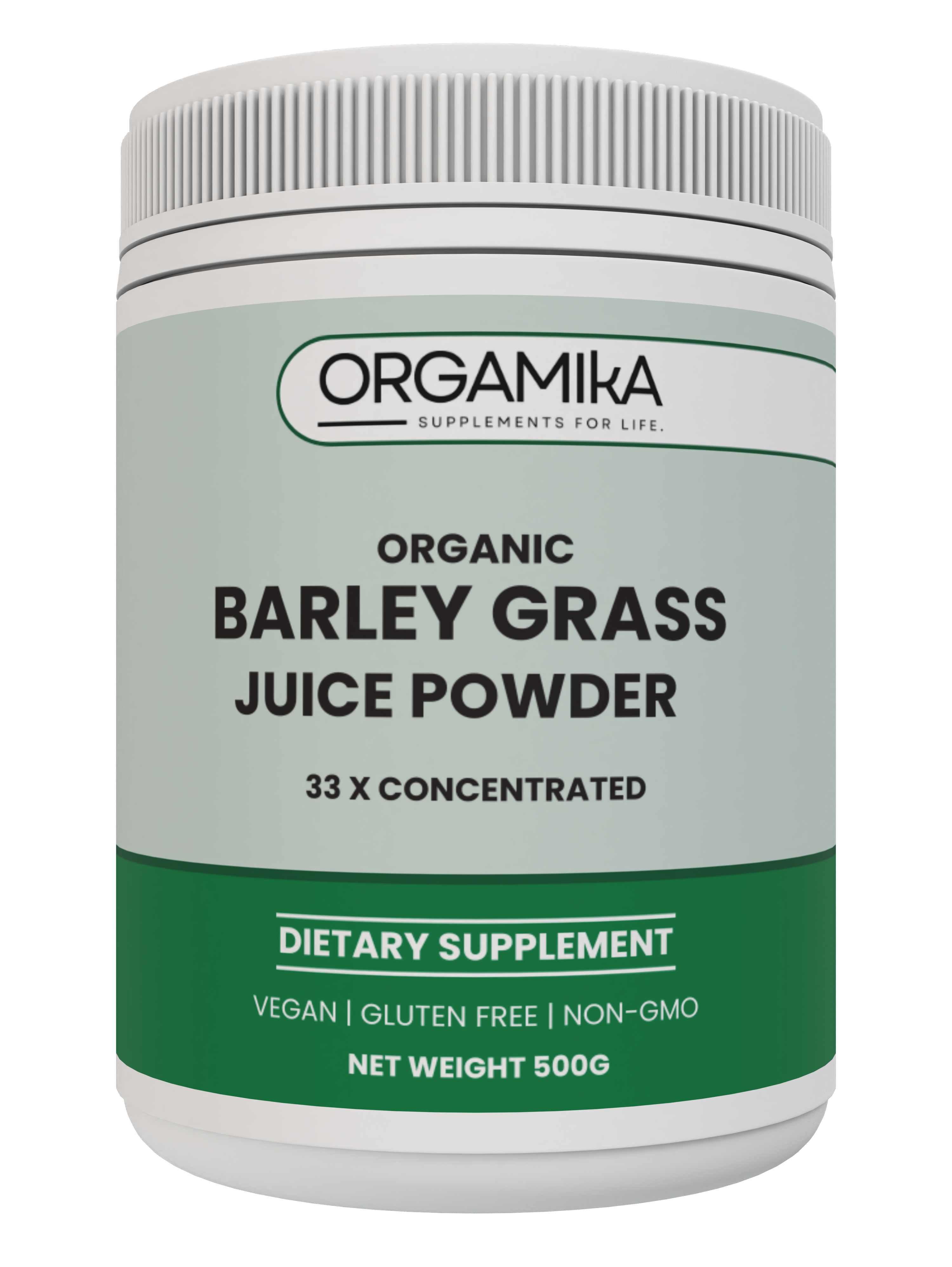 Orgamika Barley Grass Juice Powder 500g - 100% Organic