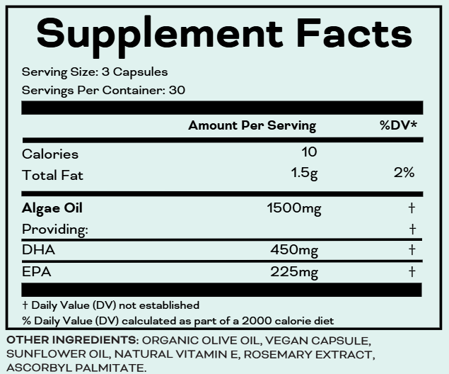 Orgamika Vegan EPA/DHA - Purest Omega 3