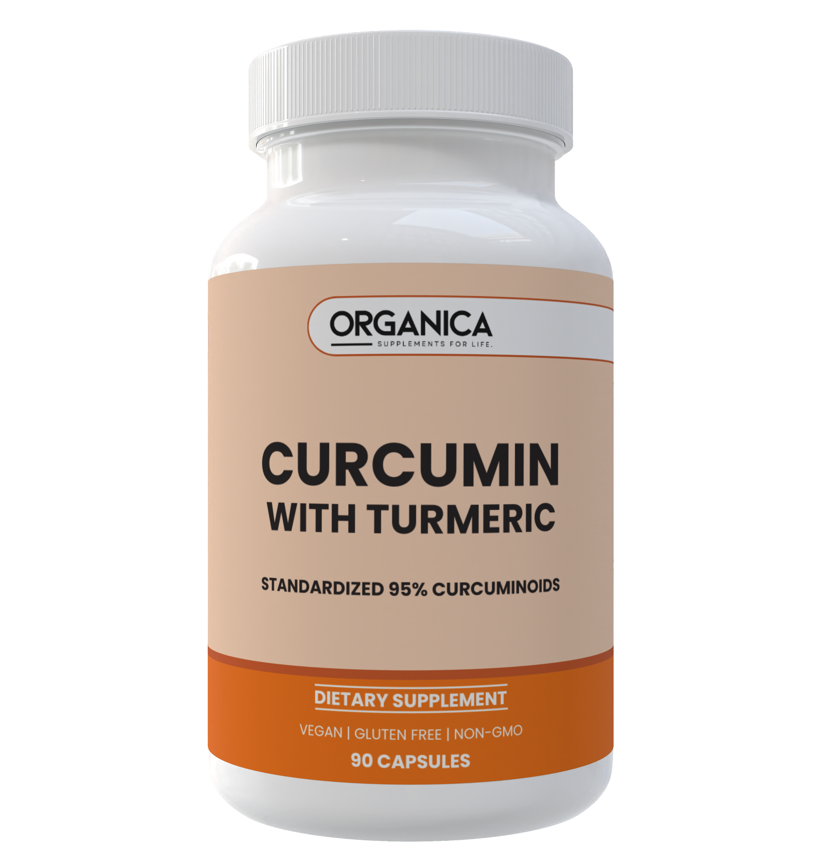 Organica Curcumin with Turmeric 90 Capsules