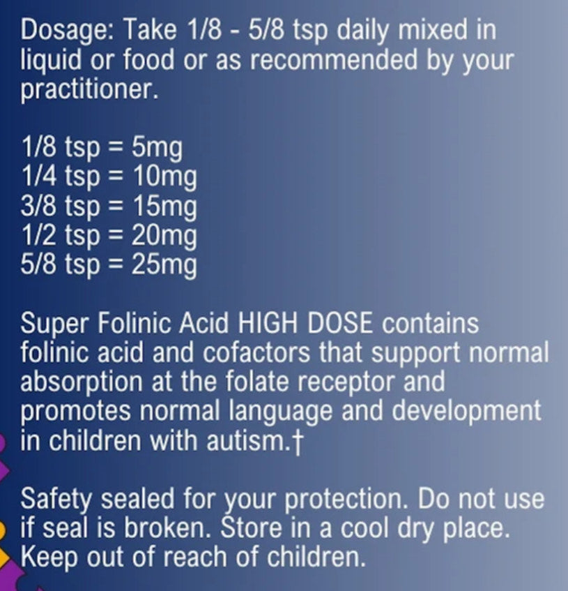 Spectrum Awakening Super Folinic Acid HIGH DOSE - Magnesium Enriched 120C