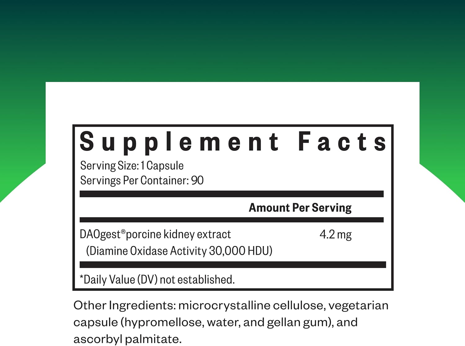 SeekingHealth DAO Enzyme (formely Histamine Digest) 90C