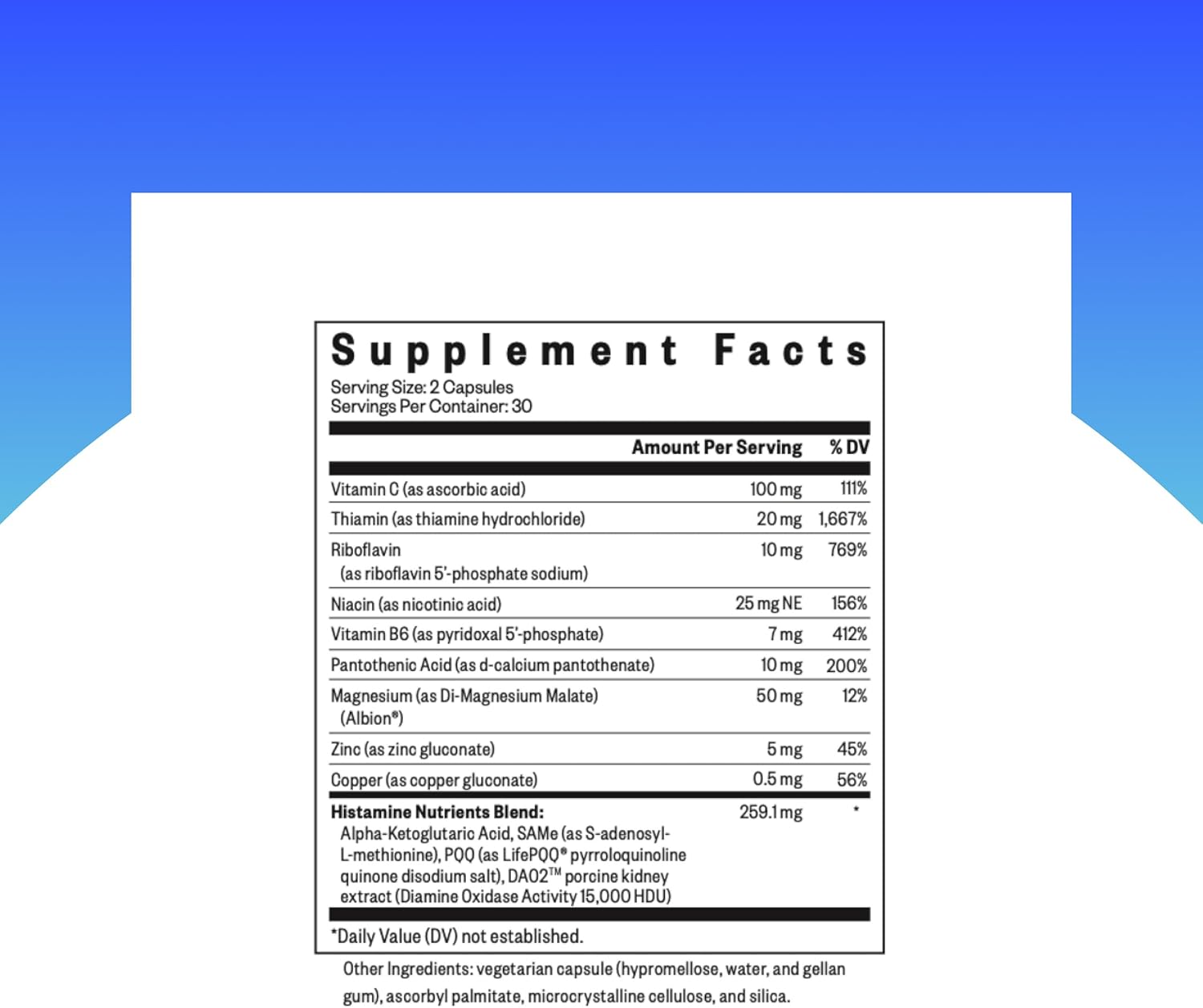 SeekingHealth Histamine Nutrients