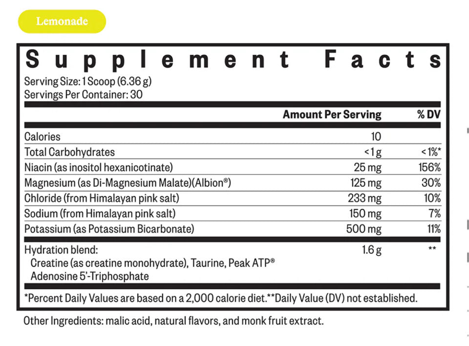 SeekingHealth Optimal Electrolyte (Lemonade)