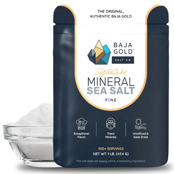 Baja Gold Signature Mineral Sea Salt - Fine Grind 454g