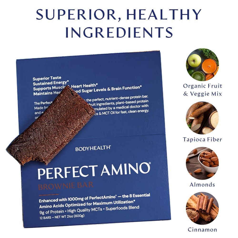 BodyHealth PerfectAmino Bar - Brownie (12 pack)