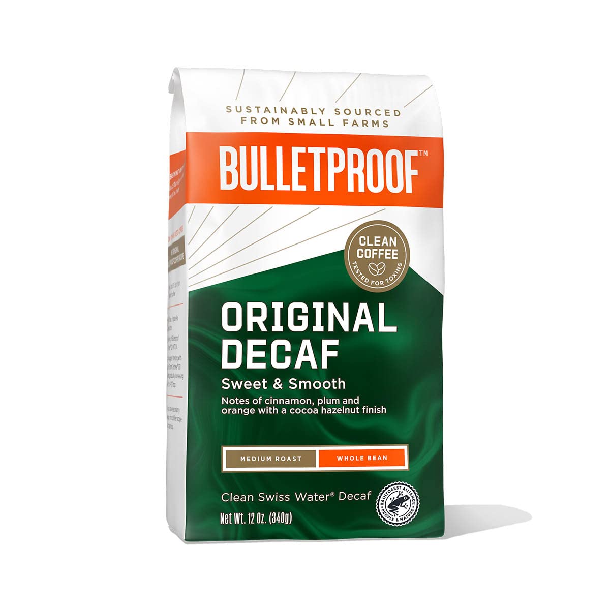 Bulletproof Coffee Original Medium Roast Whole Bean Decaf - 12 oz.