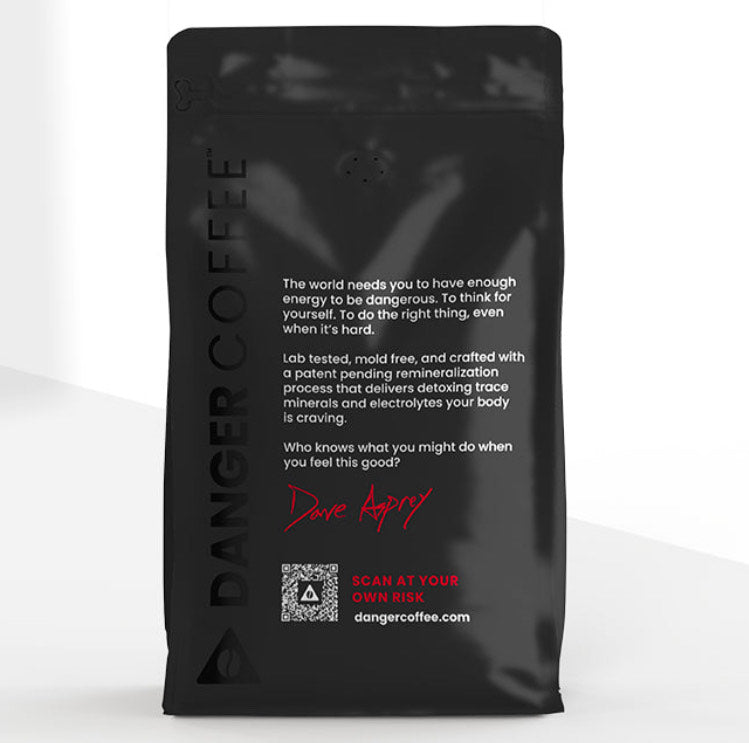 Danger Coffee Decaf Medium Roast Ground Coffee 340g