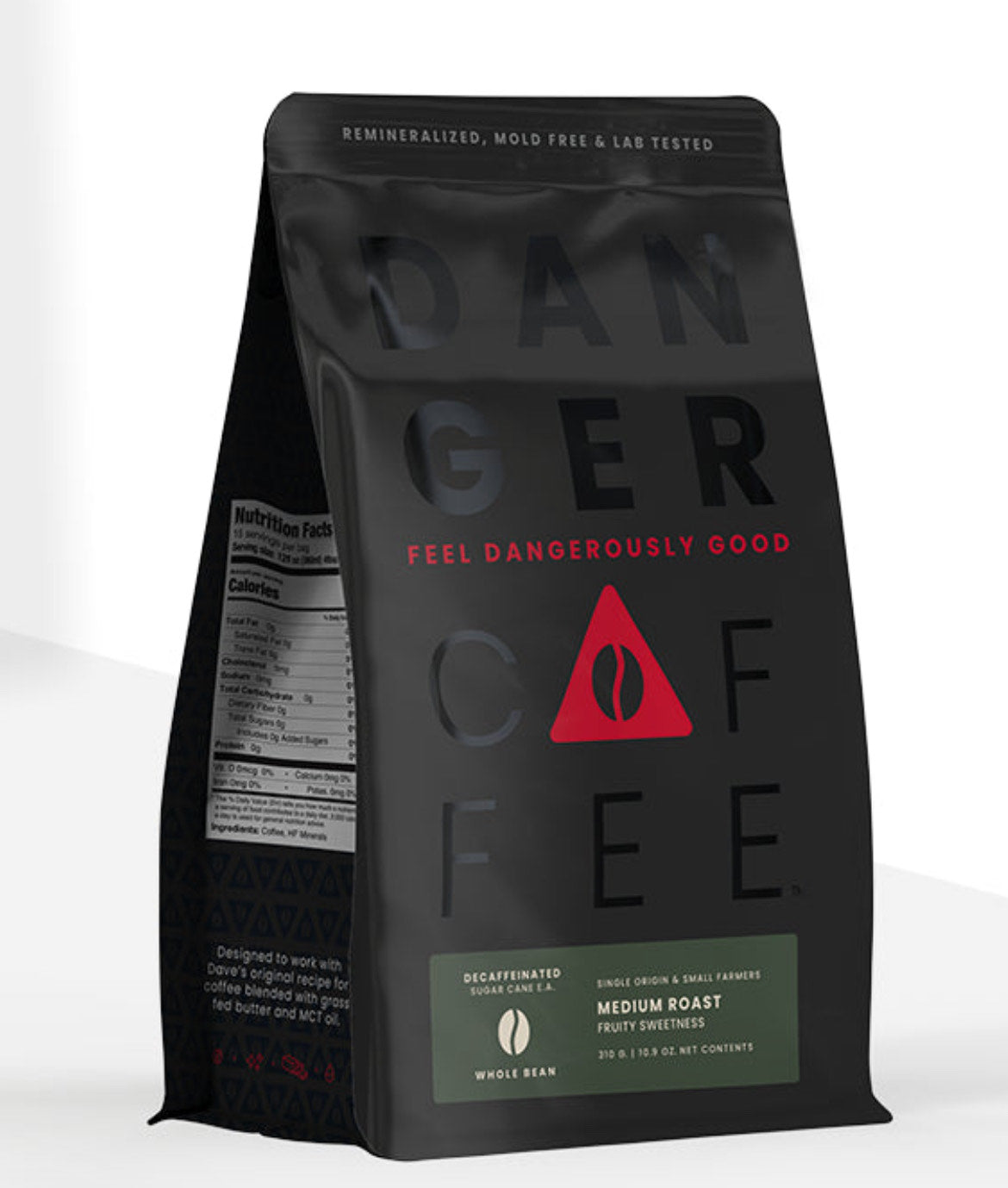 Danger Coffee Medium Roast Decaf Wholebean 340g