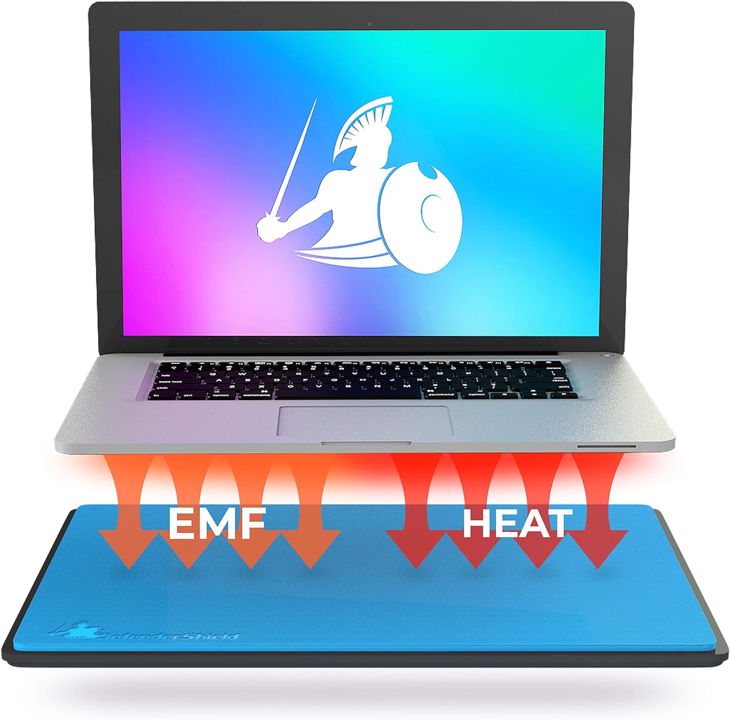 DefenderShield DefenderPad Laptop EMF Radiation + Heat Shield (Black)