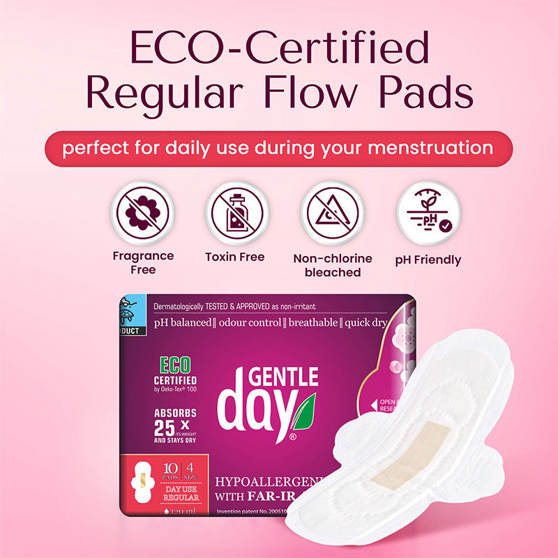 Gentle Day Organic Pads Regular Flow 10s