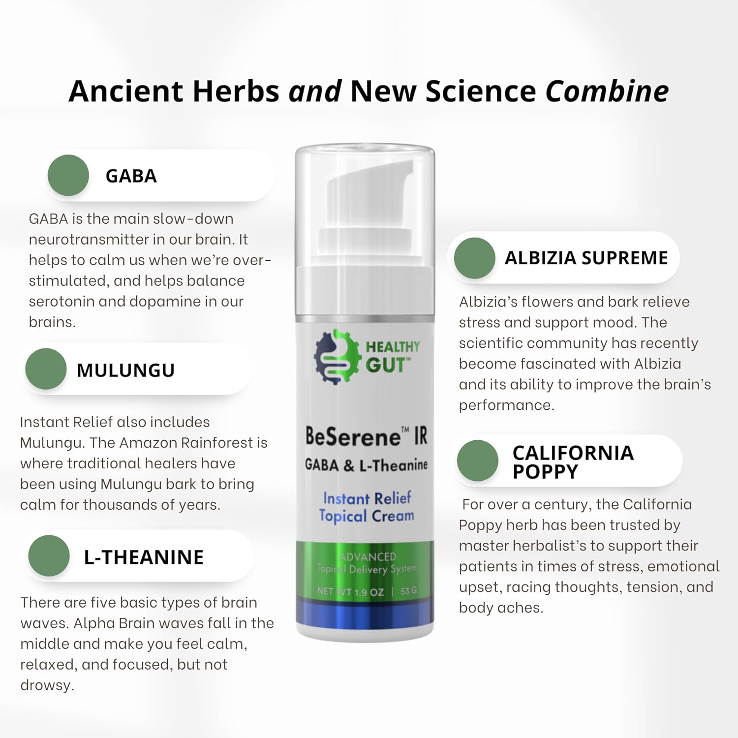 Healthy Gut BeSerene™ Instant Relief | GABA & L-Theanine