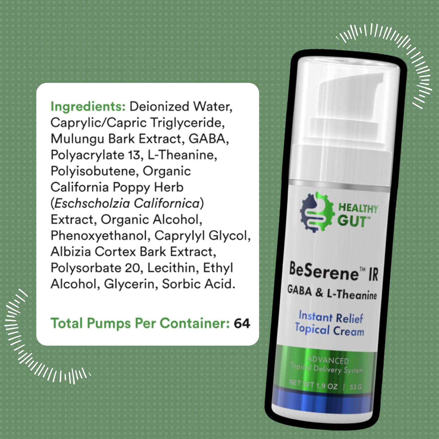 Healthy Gut BeSerene™ Instant Relief | GABA & L-Theanine