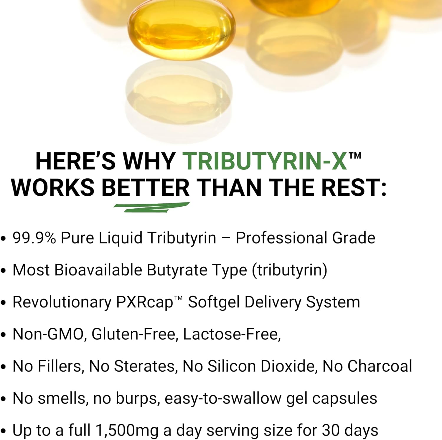 Healthy Gut Tributyrin-X | Histamine and Leaky Gut Support